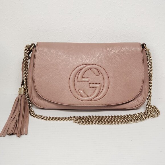 GUCCI Soho Leather Shoulder Bag lux449-092925 - Picture 1 of 16
